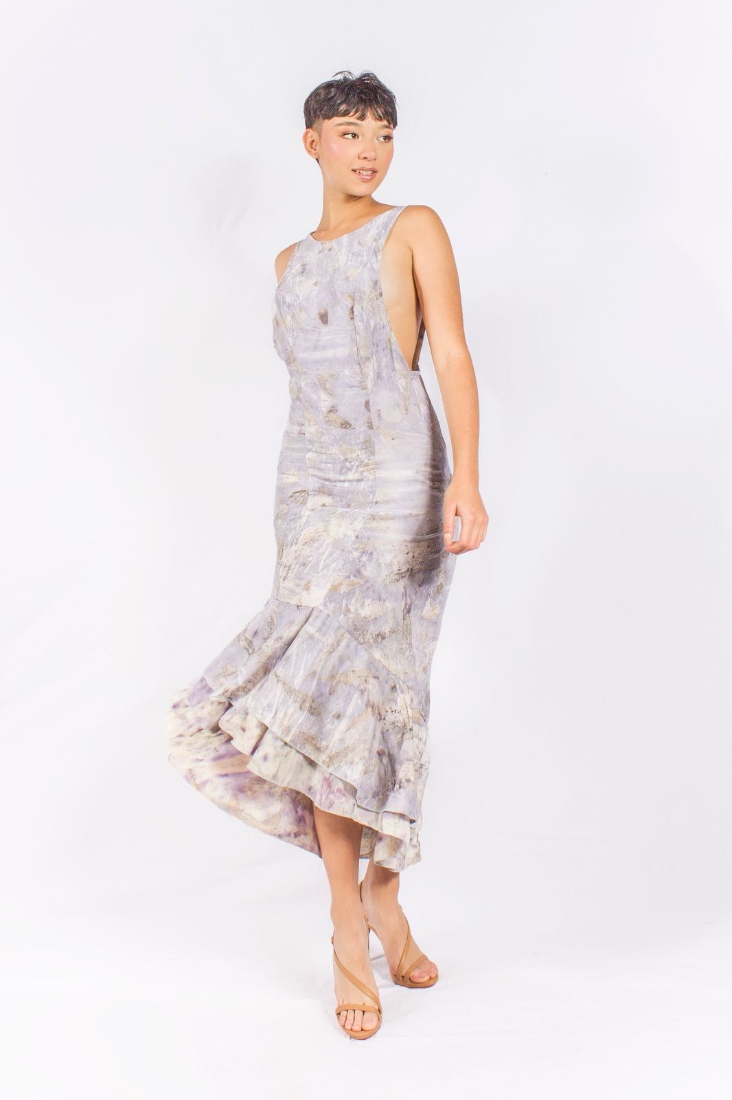 Isla Midi Dress – Botanical Elegance
