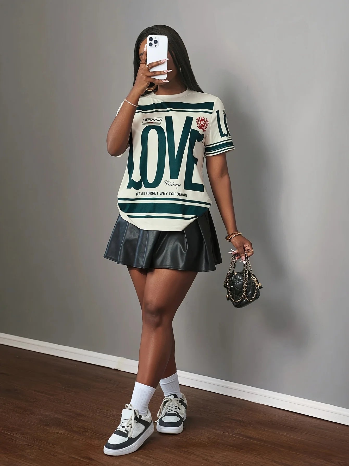 Summer Quick Dry Loose Fit Women’s LOVE Print O Neck T-Shirt