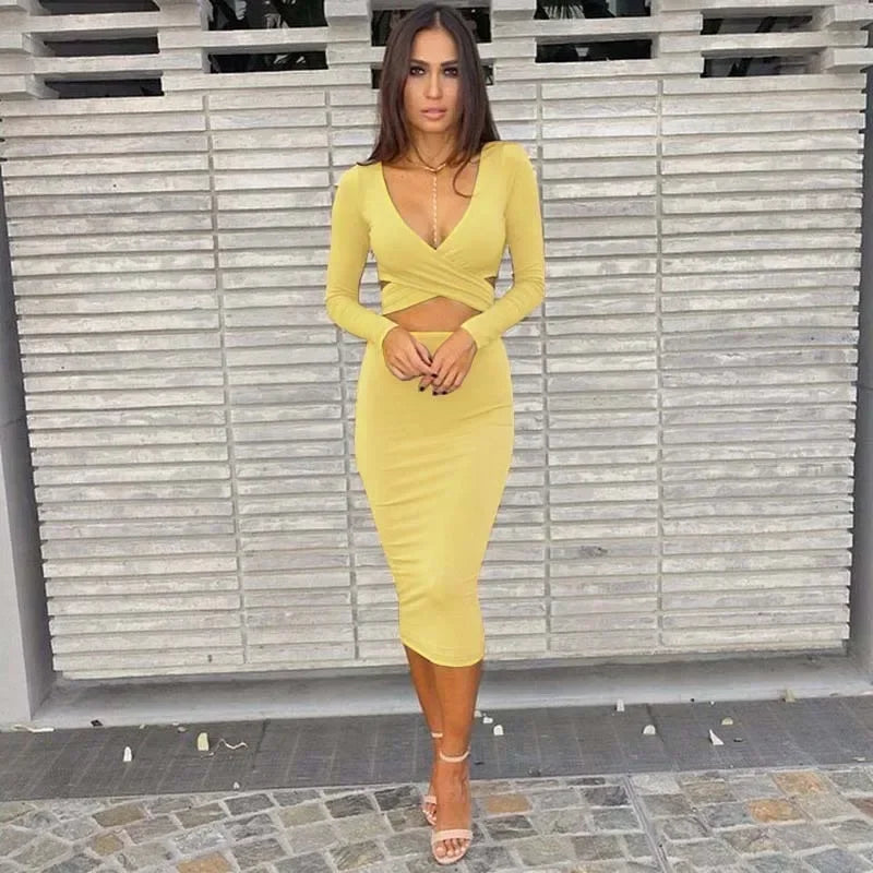 Elegant Hollow Out Slim Summer Dress Casual Chic Party Evening Wear