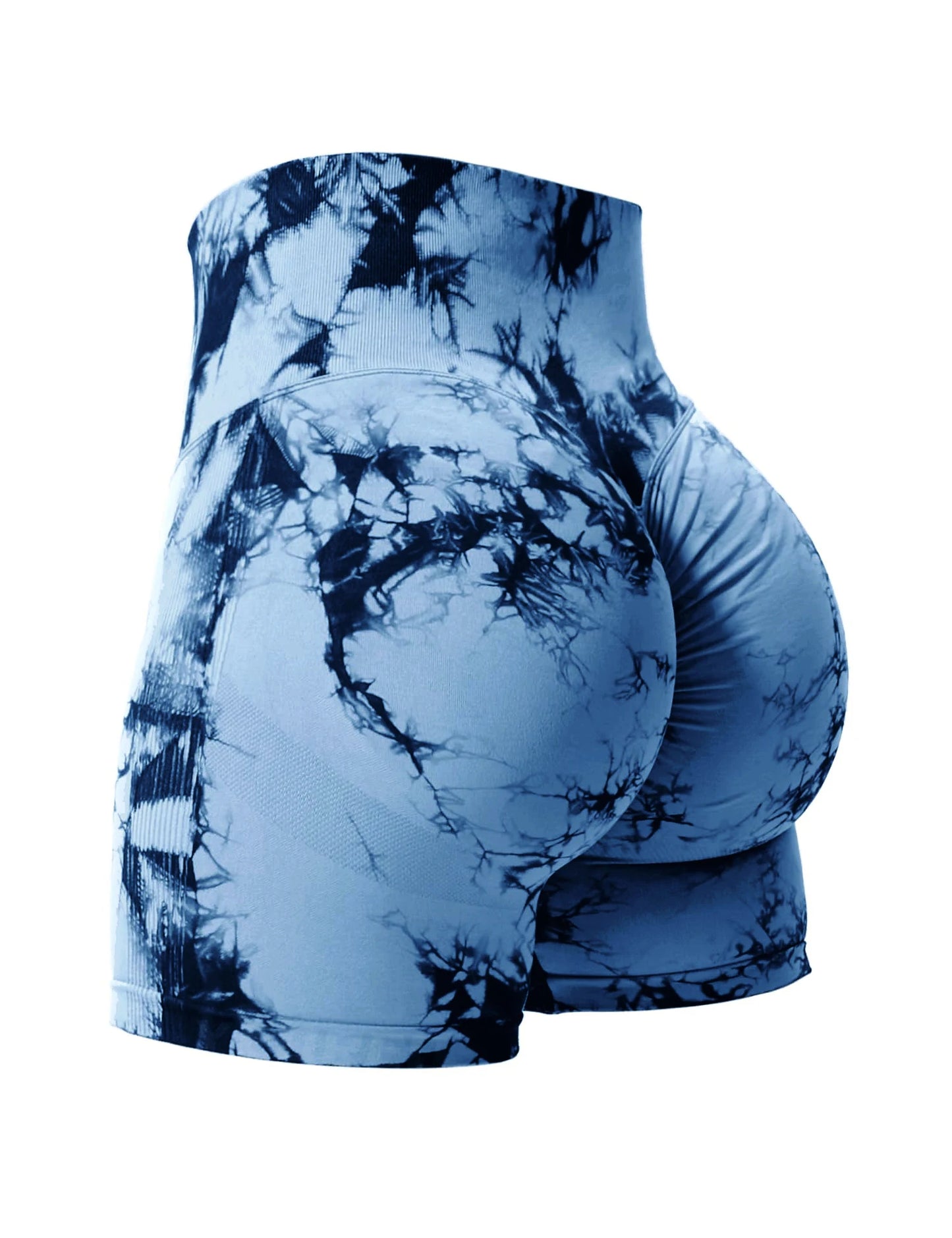 High Waist Tie Dye Butt Lifting Summer Sport Shorts for Women