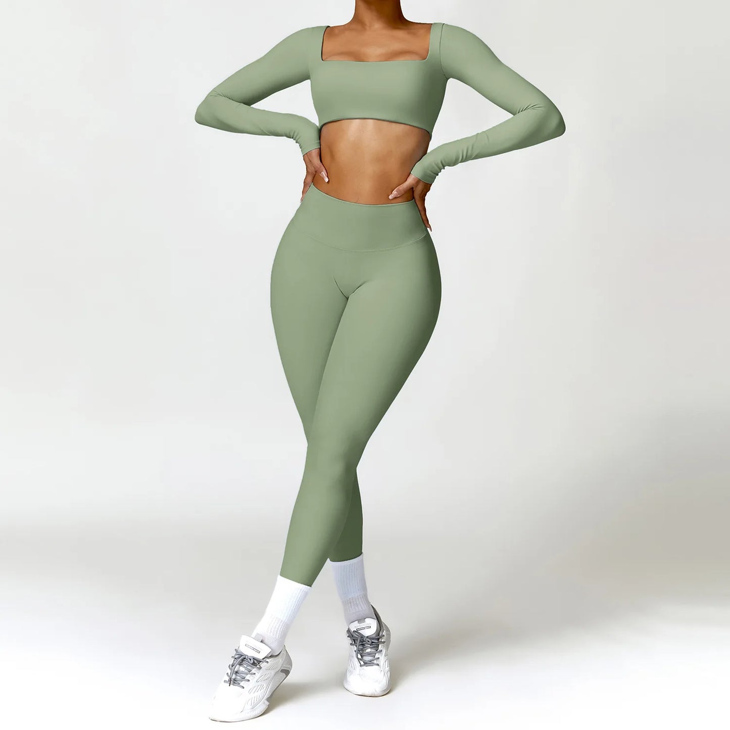 2PCS Women's Yoga Set Sports Bra & Leggings for Gym & Workout