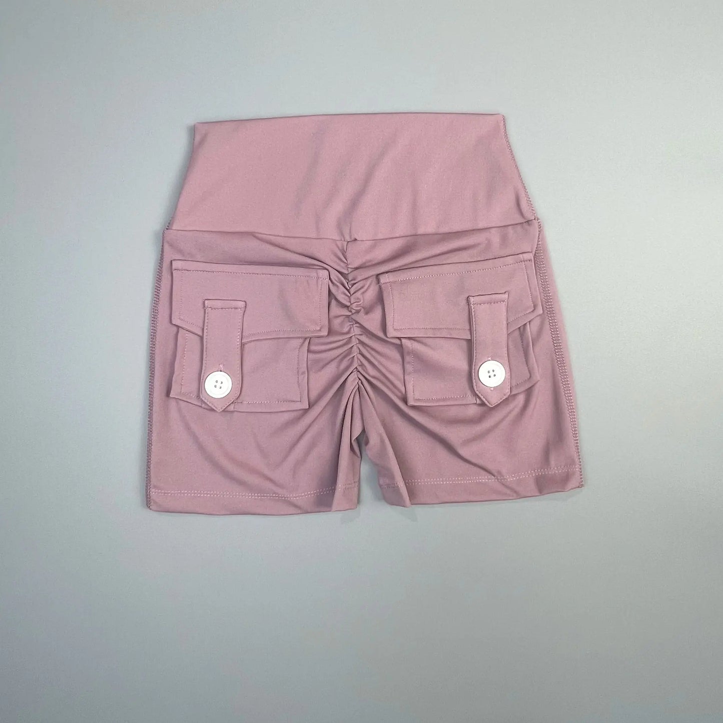Peach Butt Tight Fit Cargo Yoga Shorts Women's