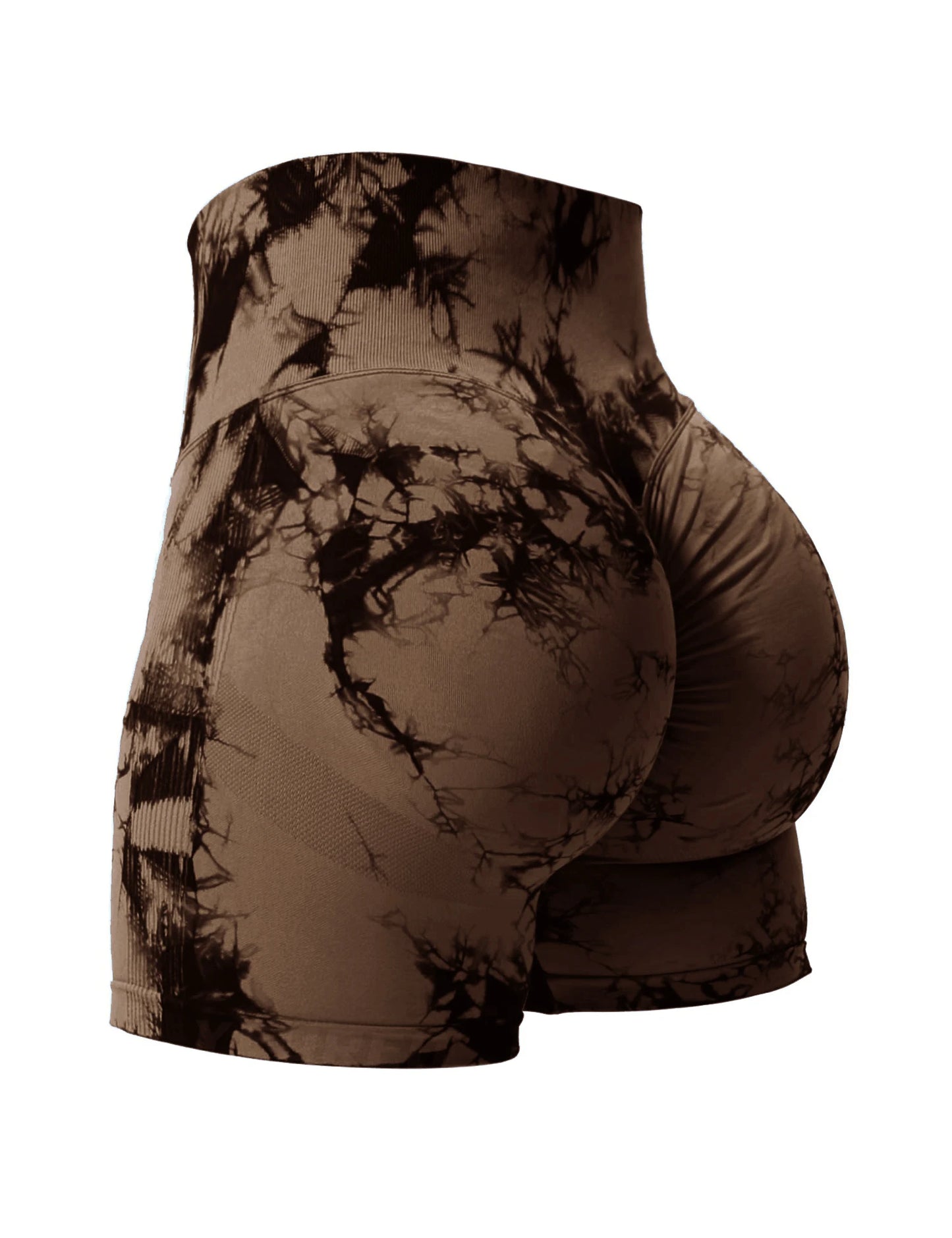 High Waist Tie Dye Butt Lifting Summer Sport Shorts for Women