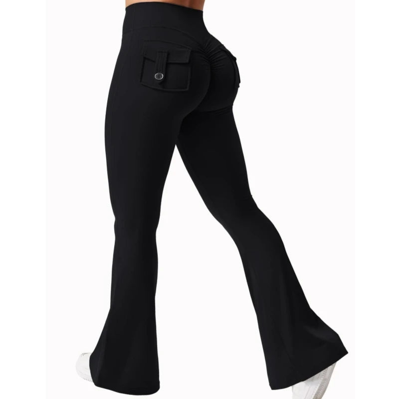2024 Women’s High-Stretch Wide Leg Yoga Leggings with Pockets