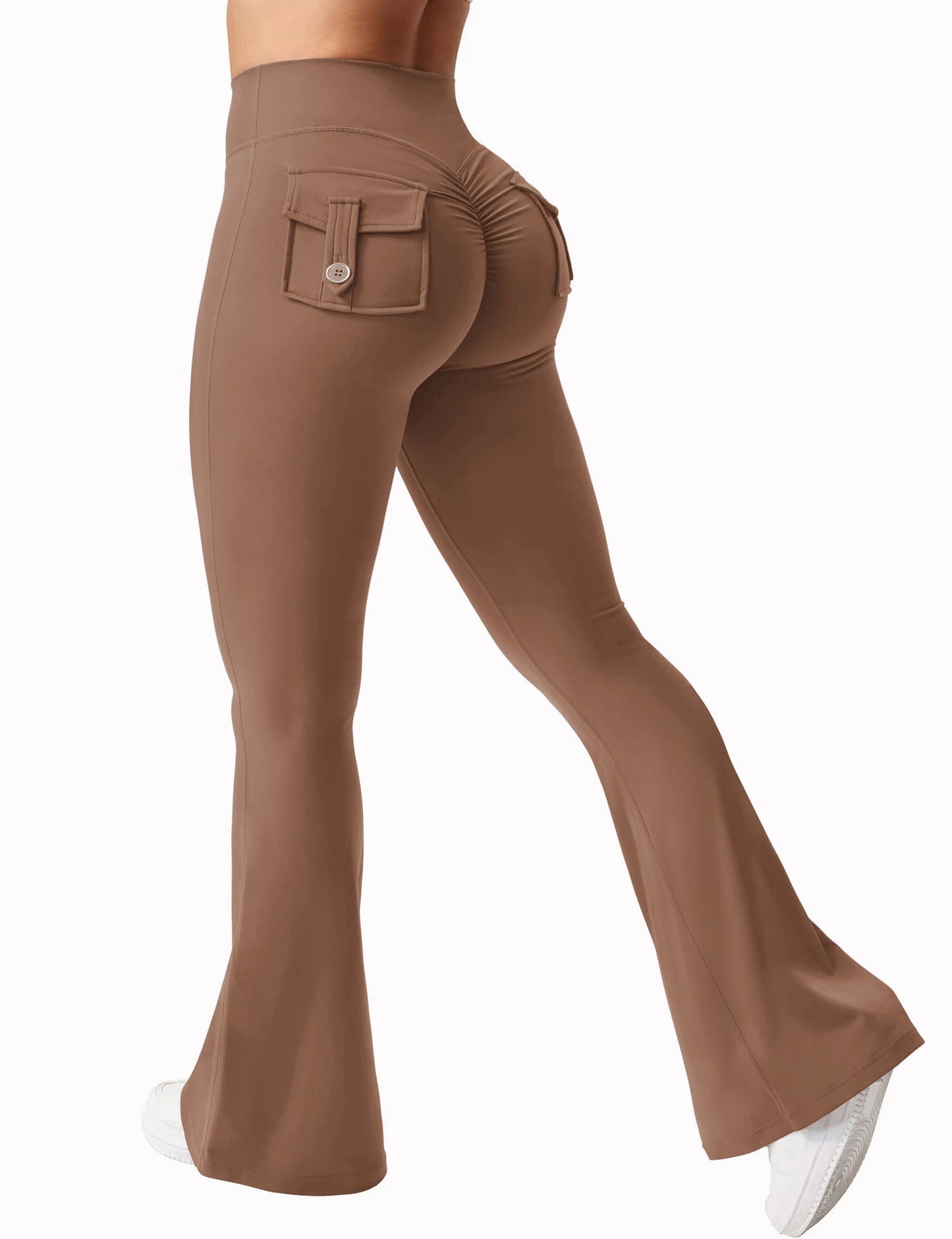 2024 Women’s High-Stretch Wide Leg Yoga Leggings with Pockets