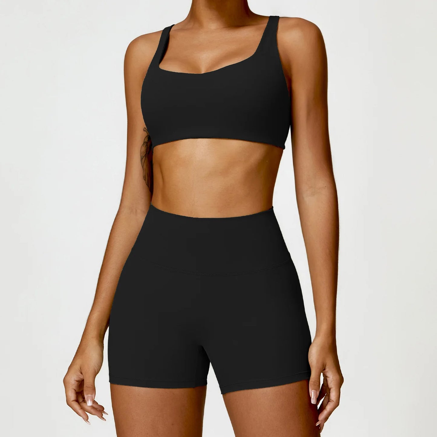 2PCS Women's Yoga Set Sports Bra & Leggings for Gym & Workout