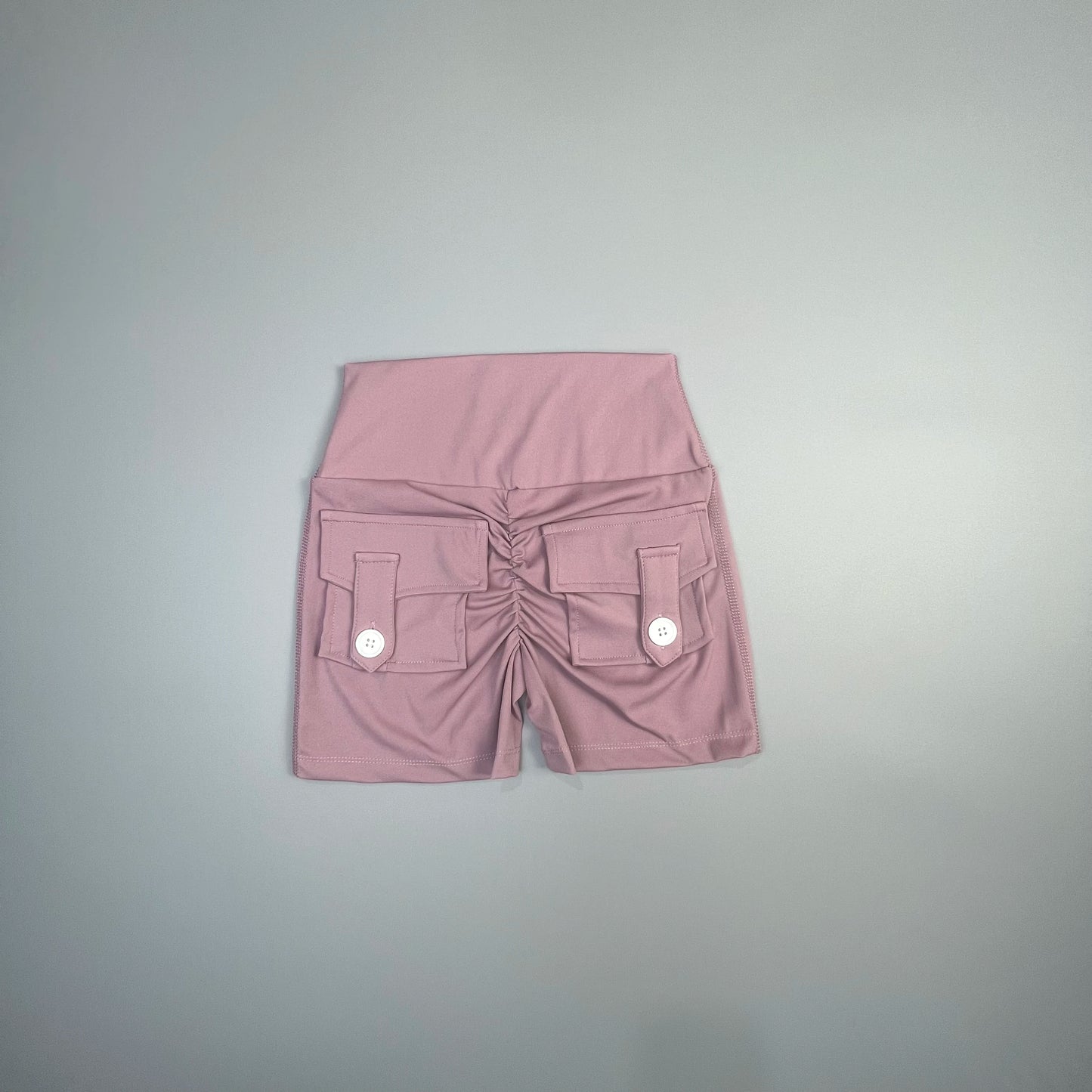 Peach Butt Tight Fit Cargo Yoga Shorts Women's