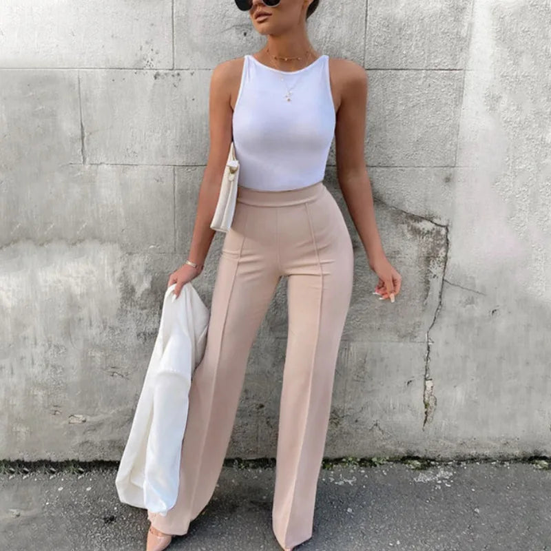 Women’s Slim Straight Bell Bottom Flare Pants