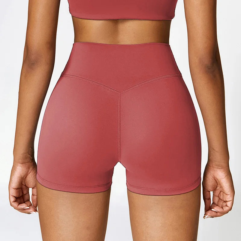 Women’s High-Waist Quick-Dry Yoga & Running Shorts Hip Lift, Breathable