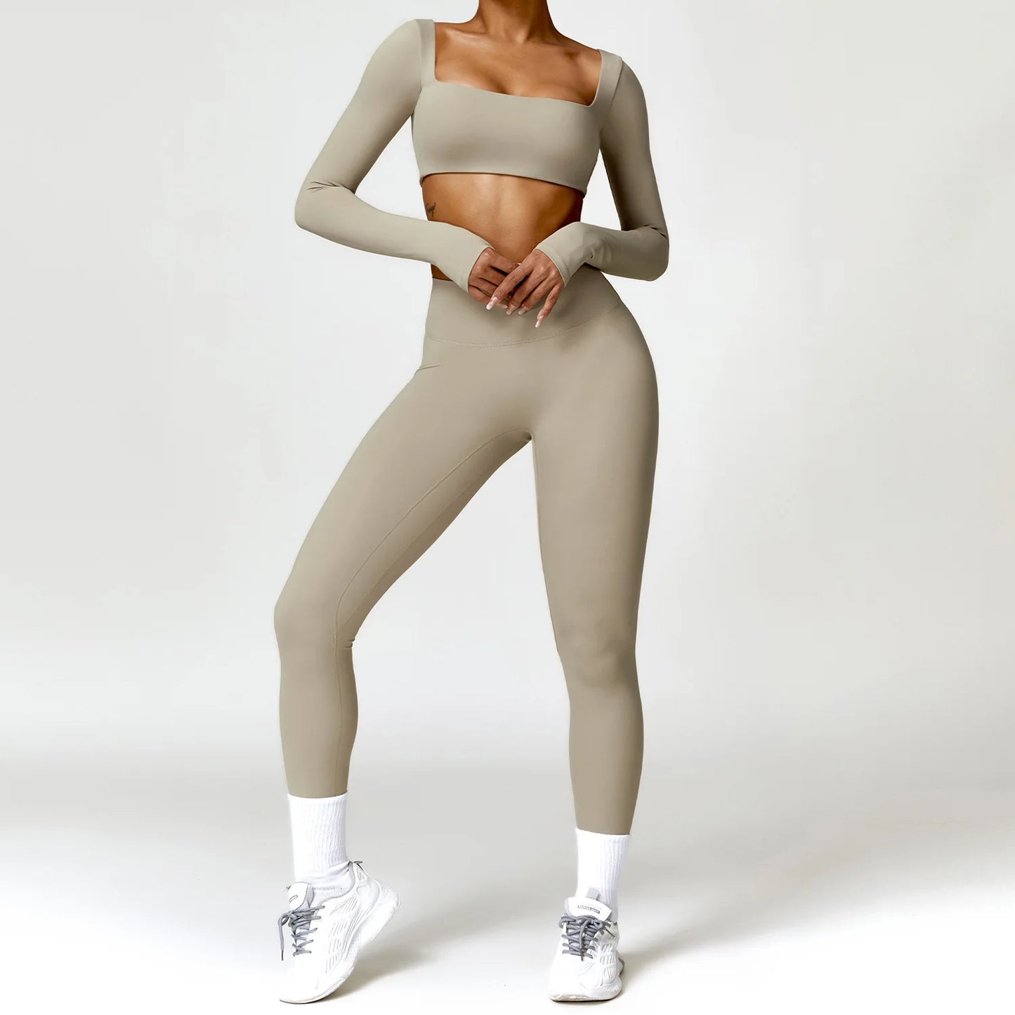 2PCS Women's Yoga Set Sports Bra & Leggings for Gym & Workout