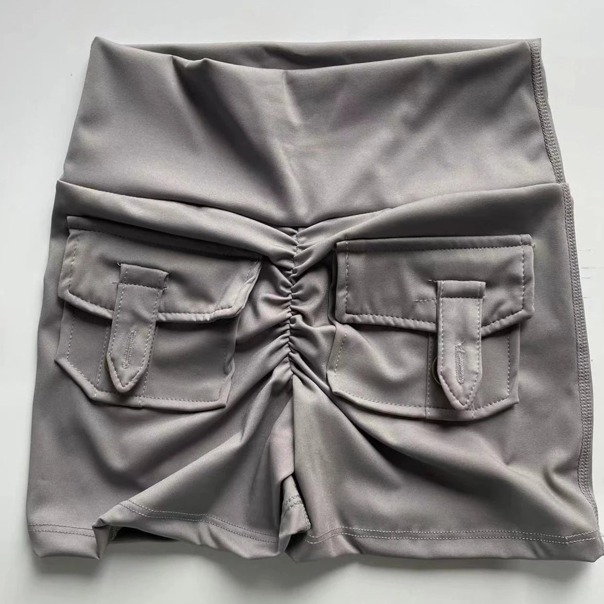 Peach Butt Tight Fit Cargo Yoga Shorts Women's