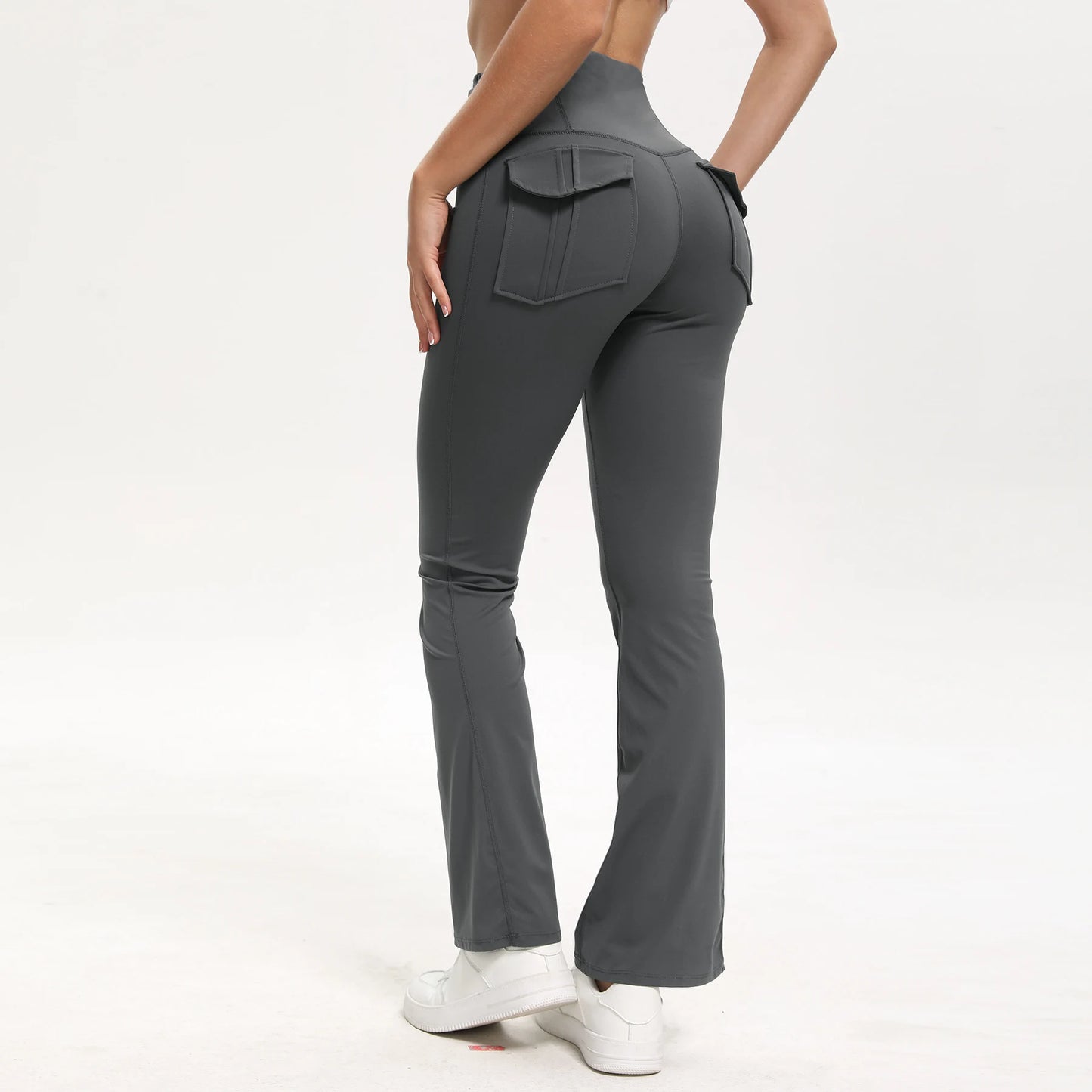 Women’s High Waist Wide Leg Yoga Leggings with Pockets