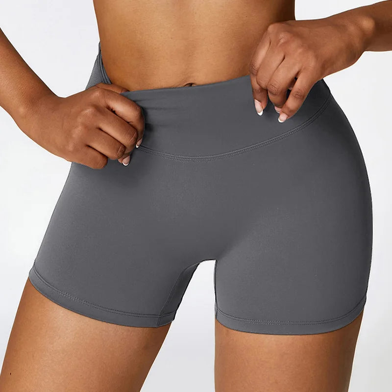Women’s High-Waist Quick-Dry Yoga & Running Shorts Hip Lift, Breathable