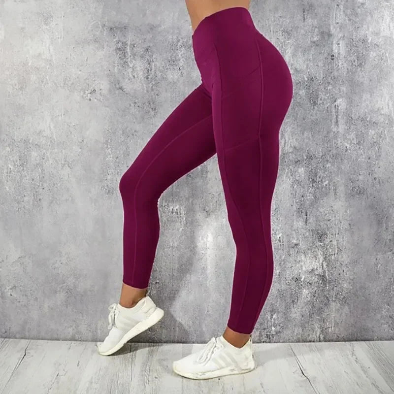 High Waist Yoga Leggings with Pocket for Women