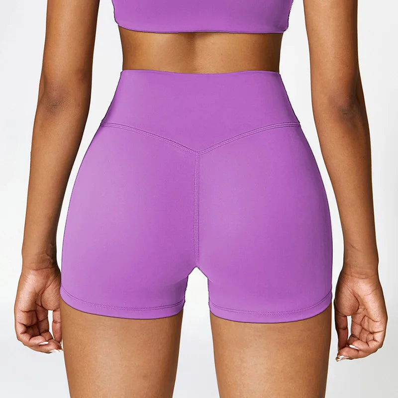 Women’s High-Waist Quick-Dry Yoga & Running Shorts Hip Lift, Breathable