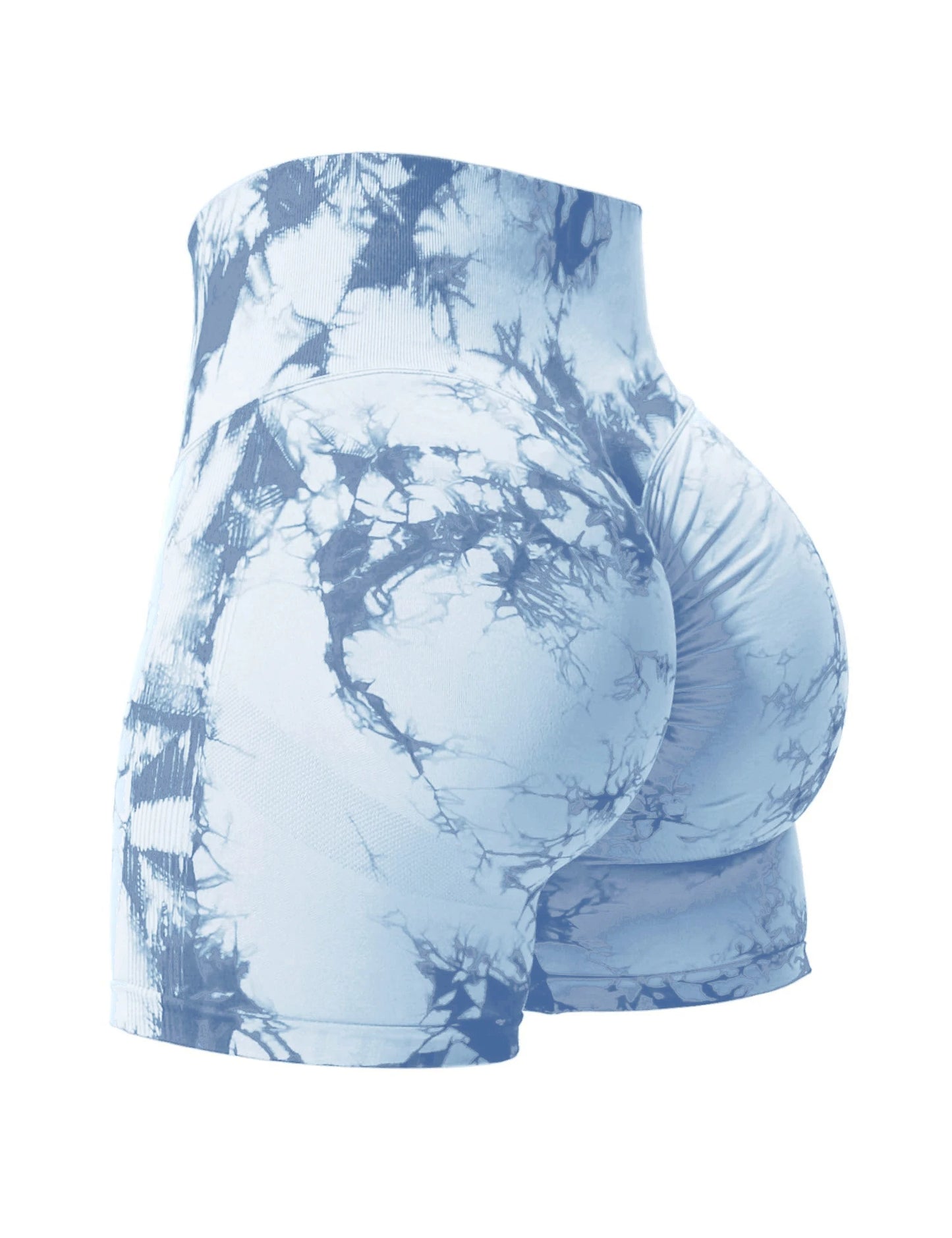 High Waist Tie Dye Butt Lifting Summer Sport Shorts for Women