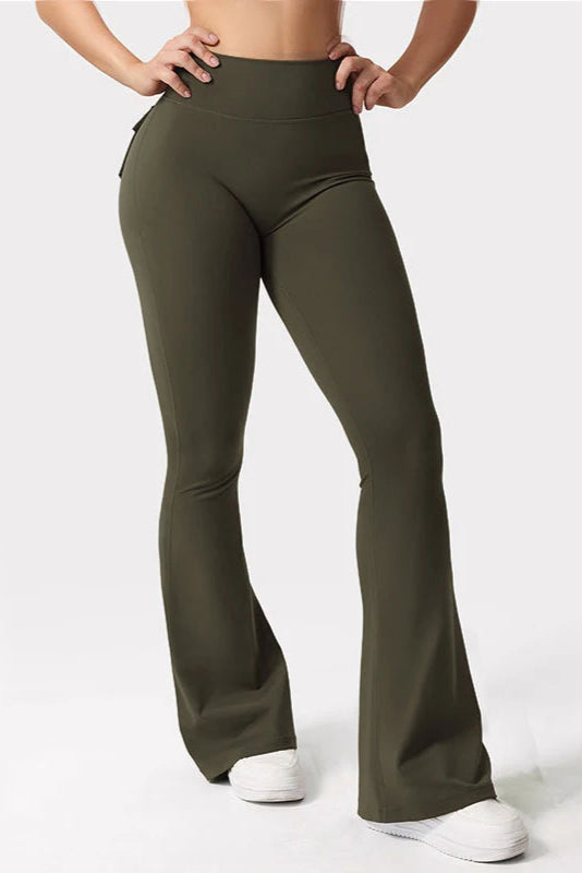 2024 Women’s High-Stretch Wide Leg Yoga Leggings with Pockets