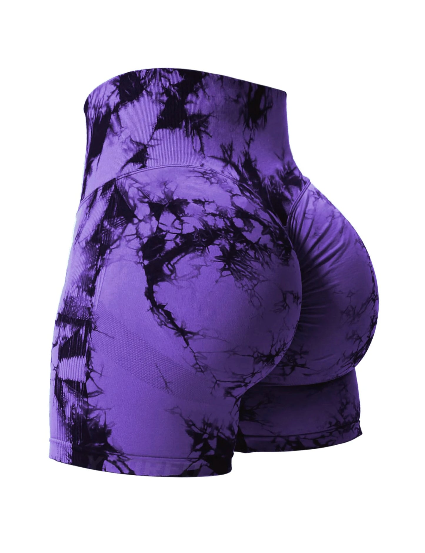 High Waist Tie Dye Butt Lifting Summer Sport Shorts for Women