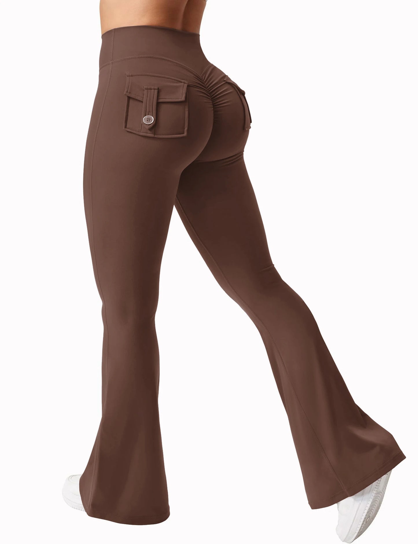 2024 Women’s High-Stretch Wide Leg Yoga Leggings with Pockets