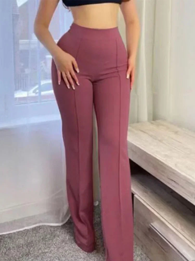 Women’s Slim Straight Bell Bottom Flare Pants