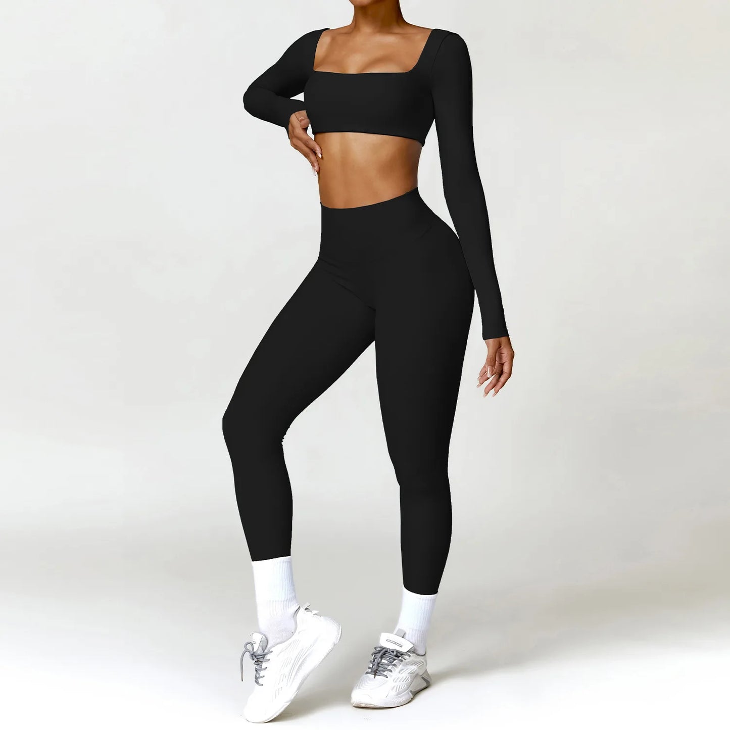 2PCS Women's Yoga Set Sports Bra & Leggings for Gym & Workout