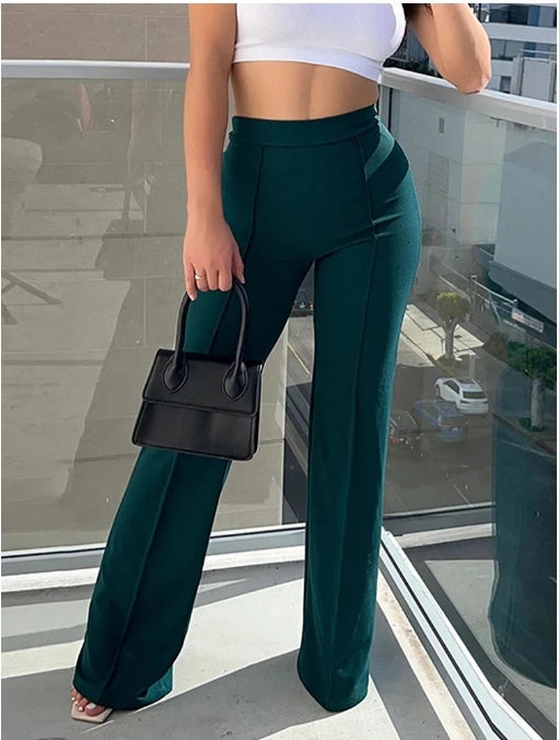 Women’s Slim Straight Bell Bottom Flare Pants