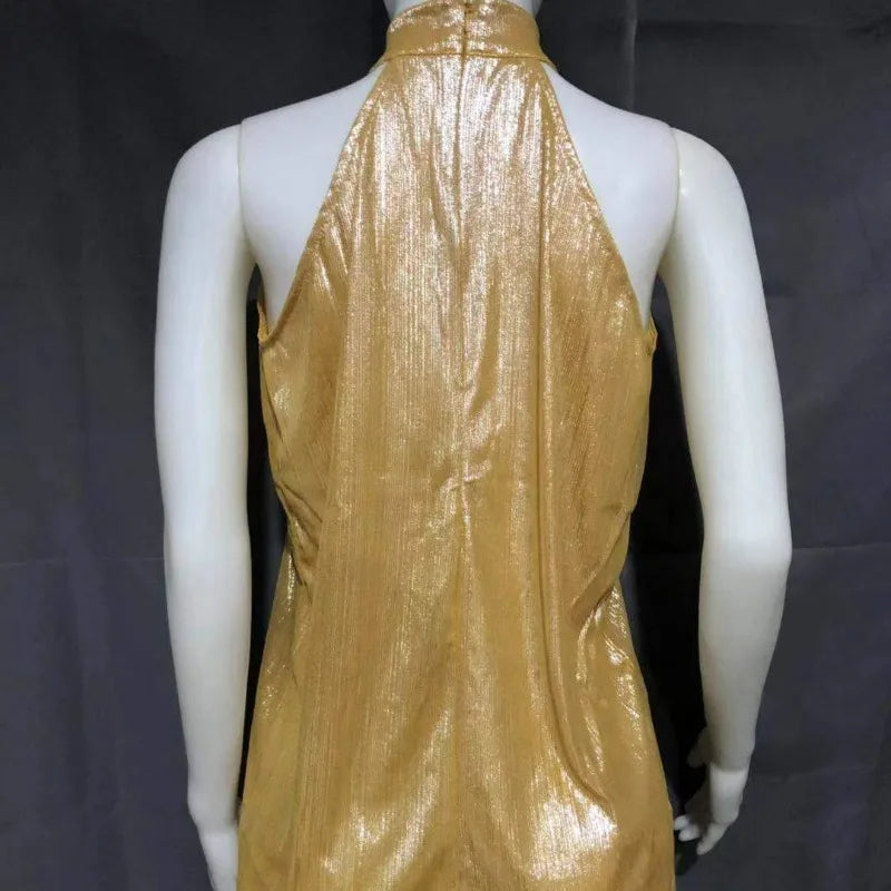 Plus Size Bright Silk Off Shoulder Sleeveless Tee for Women