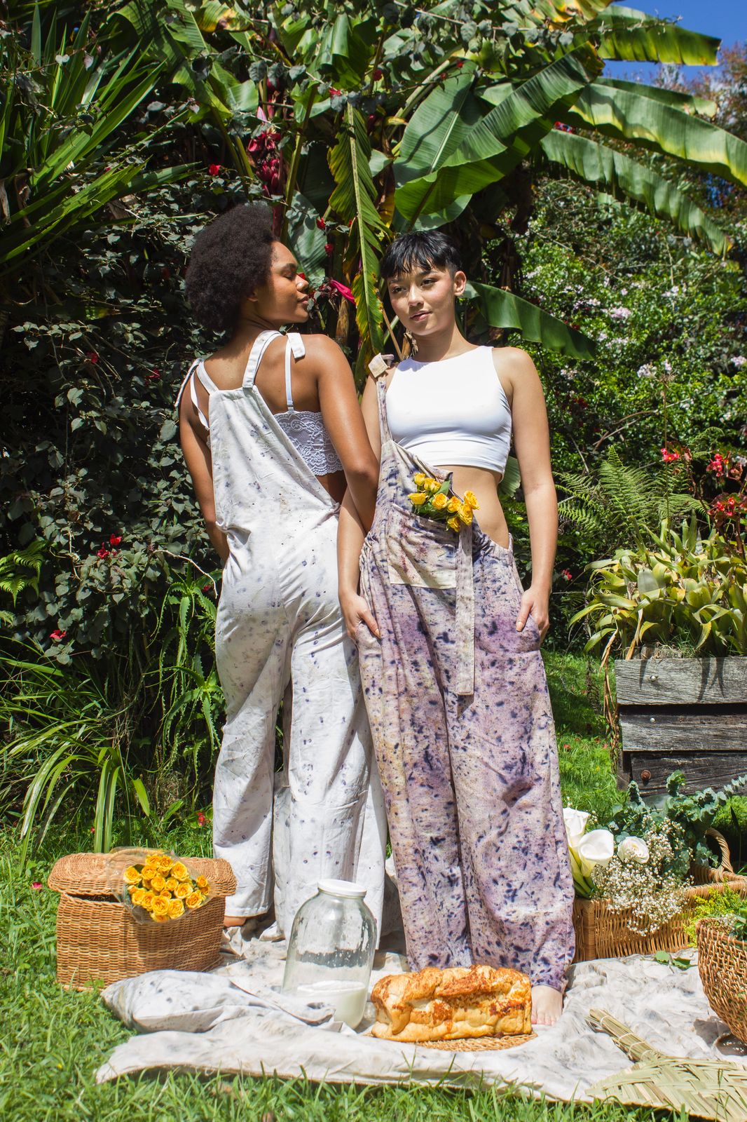 Terra Linen Overalls – Hand-Dyed Earth Tones
