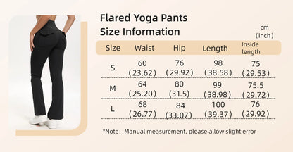 Women’s High Waist Wide Leg Yoga Leggings with Pockets