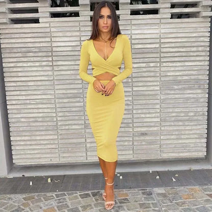 Elegant Hollow Out Slim Summer Dress Casual Chic Party Evening Wear