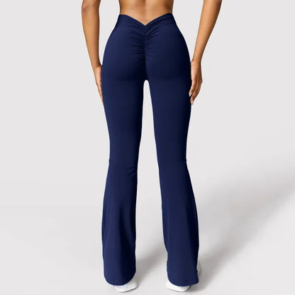 High Waist V Back Push Up Leggings for Women Slim Fit Gym & Casual Pants