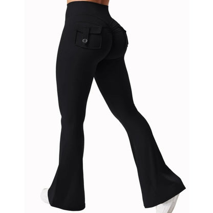 2024 Women’s High-Stretch Wide Leg Yoga Leggings with Pockets