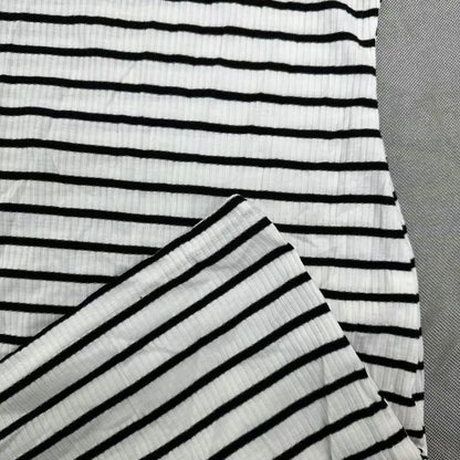 Women's Slim Fit Knitted Zipper Waist Dress Short Sleeve