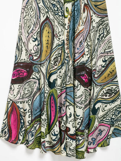 2025 Summer Printed Halter Neck Backless Holiday Dress