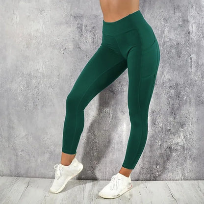 High Waist Yoga Leggings with Pocket for Women