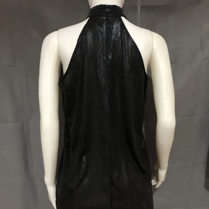 Plus Size Bright Silk Off Shoulder Sleeveless Tee for Women