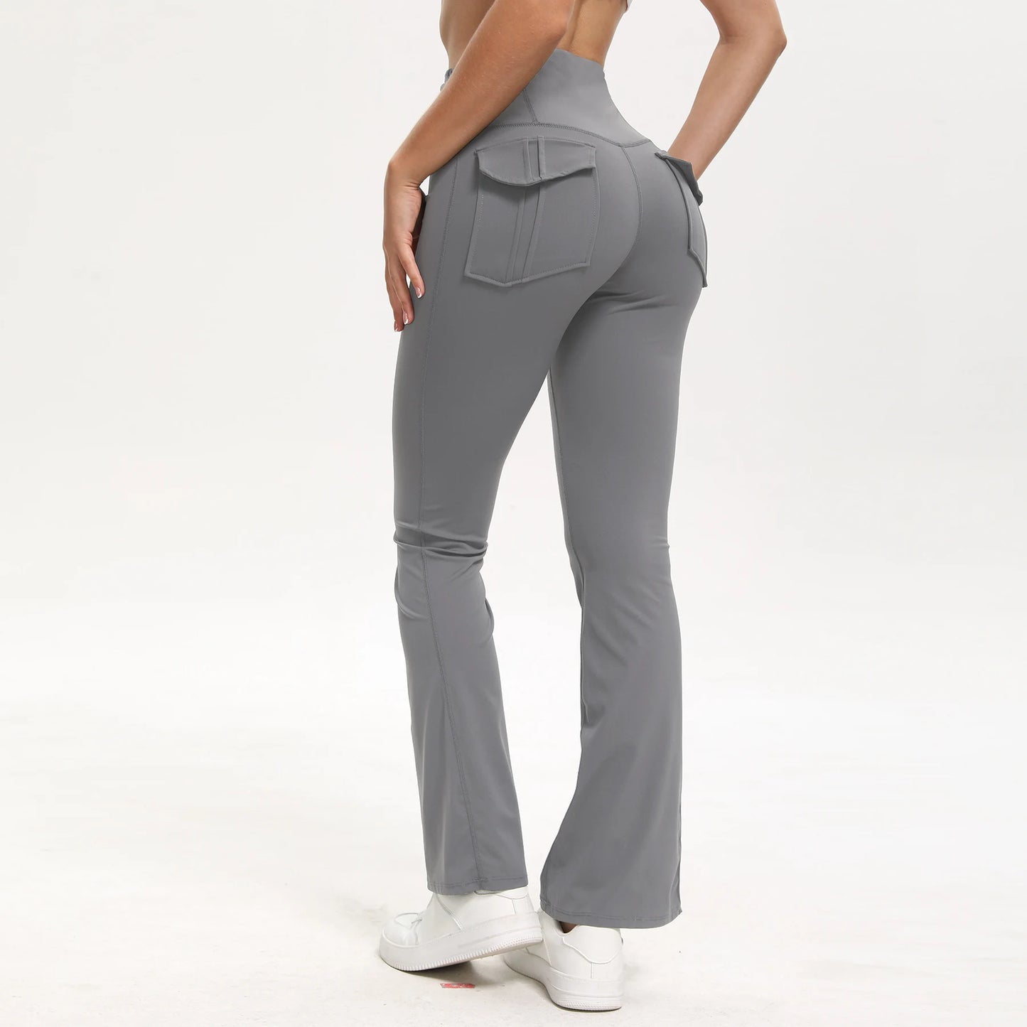 Women’s High Waist Wide Leg Yoga Leggings with Pockets