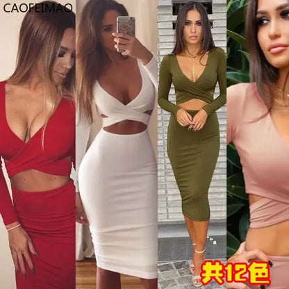 Elegant Hollow Out Slim Summer Dress Casual Chic Party Evening Wear