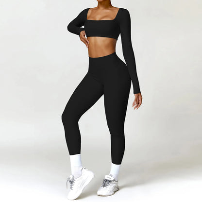 2PCS Women's Yoga Set Sports Bra & Leggings for Gym & Workout