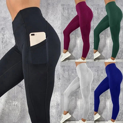 High Waist Yoga Leggings with Pocket for Women